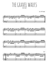 Téléchargez l'arrangement pour piano de la partition de irlande-the-gravel-walks en PDF